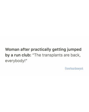 Image post by @overheardnewyork on Instagram