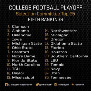 Image post by @cfbplayoff on Instagram