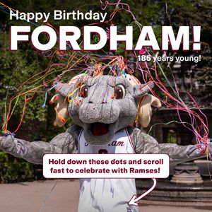 Image post by @fordhamuniversity on Instagram