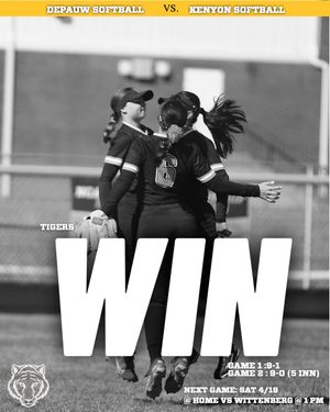 Image post by @DePauwAthletics on Twitter