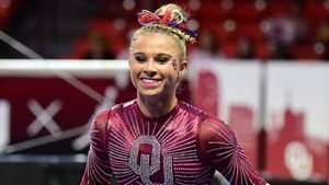 Image post by @ou_wgymnastics on Instagram