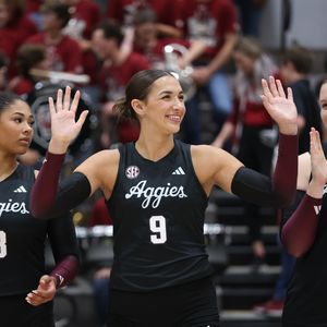Image post by @aggievolleyball on Instagram