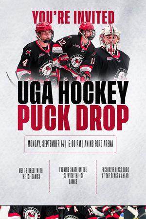 Image post by @UGAHockey on Twitter/X