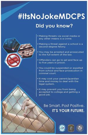 Image post by @miamischools on Facebook