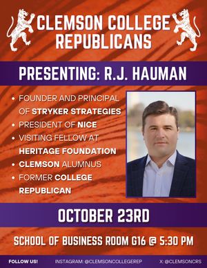 Image post by @clemsoncollegerep on Instagram