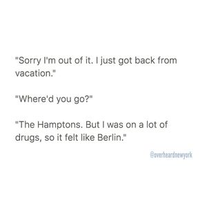 Image post by @overheardnewyork on Instagram