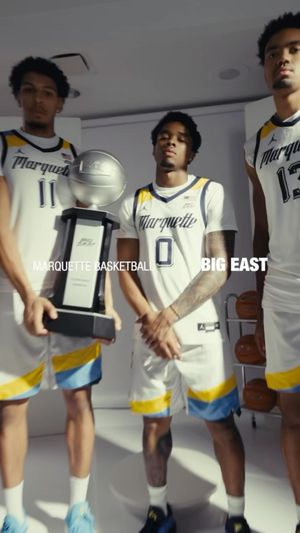 Video post by @marquettemensbb on Facebook