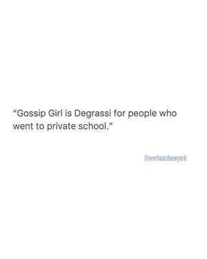 Image post by @overheardnewyork on Instagram