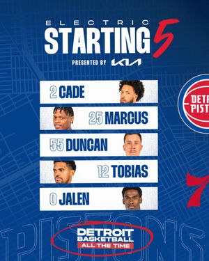 Image post by @DetroitPistons on Twitter