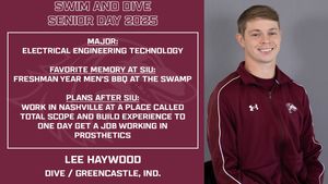 Image post by @SIUSwimDive on Facebook
