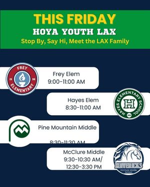 Image post by @Hoya Youth Lacrosse Association on Facebook