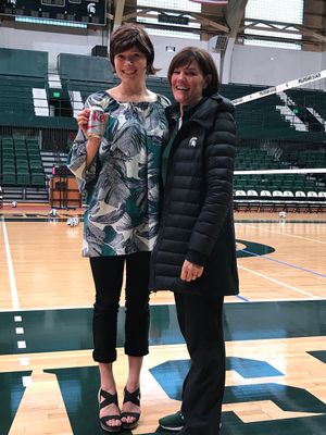Image post by @MSU_Volleyball on Twitter