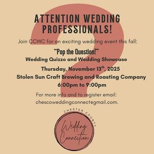 Image post by @ChesterCoWeddingCo on Facebook
