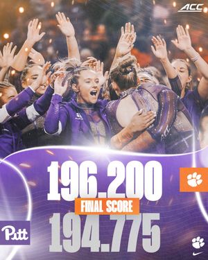 Image post by @ClemsonGym on Twitter