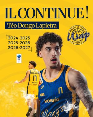 Image post by @usavignonpontetbasket on Instagram