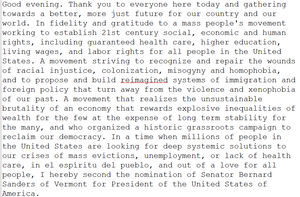 Image post by @People4Bernie on Twitter