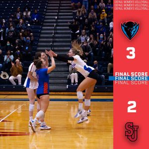 Image post by @DePaulVball on Twitter