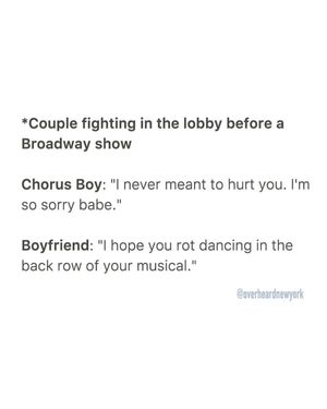Image post by @overheardnewyork on Instagram