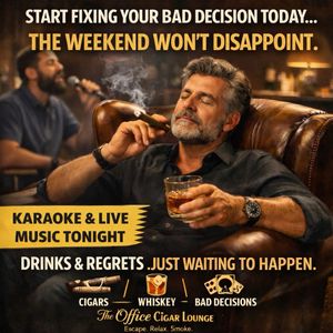 Image post by @theofficecigarlounge1 on Instagram