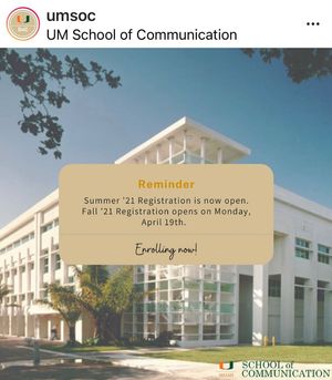 Image post by @umiamistc on Instagram