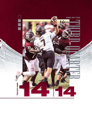 Image post by @AggieFootball on Twitter