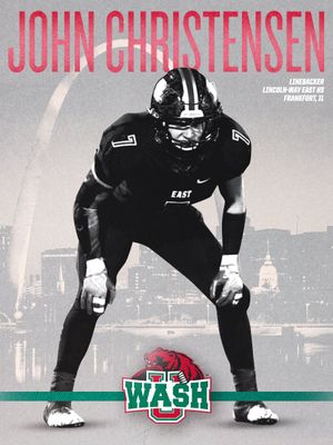 Image post by @washufootball on Twitter