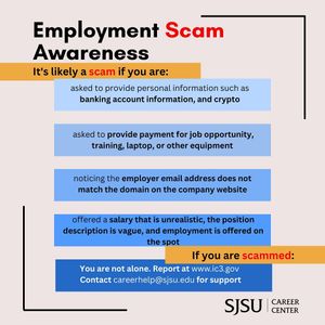 Image post by @sjsu_careercenter on Instagram