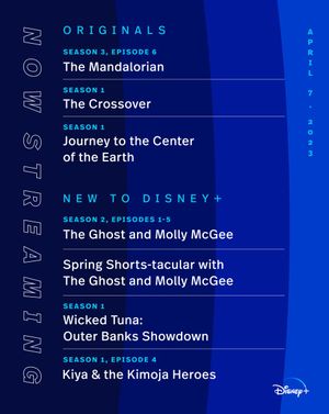 Image post by @DisneyPlus on Twitter