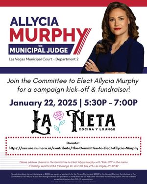 Image post by @Allycia Murphy for Las Vegas Municipal Court, Department 2 on Facebook