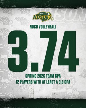 Image post by @ndsuvolleyball on Instagram