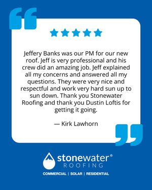 Image post by @stonewaterroofing on Instagram