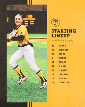 Image post by @iowasoftball on Twitter