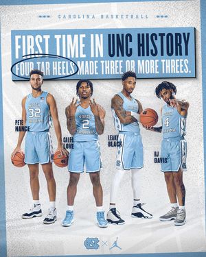 Image post by @unc_basketball on Instagram