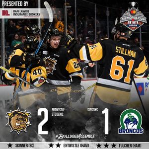 Image post by @BulldogsOHL on Twitter