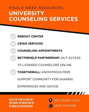 Image post by @Office of Student Success on Facebook
