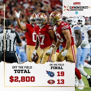 Image post by @49ersFoundation on Facebook