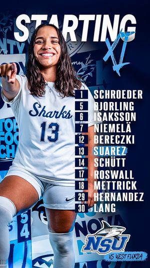 Image post by @NSU_WSoccer on Twitter