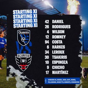 Image post by @SJEarthquakes on Twitter/X