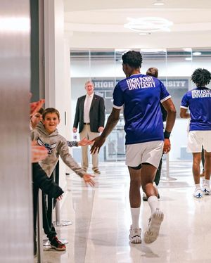 Image post by @HPUMensBasketball on Facebook