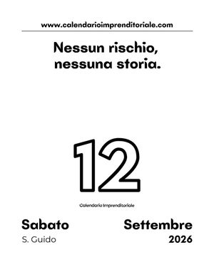 Image post by @calendarioimprenditoriale on Instagram