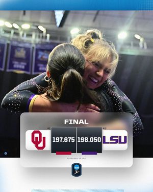 Image post by @NCAA_Gymnastics on Twitter