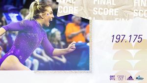 Image post by @UWGymnastics on Twitter