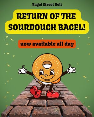 Image post by @bagelstreetdeli on Instagram