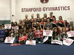 Image post by @stanfordgymnastics on Instagram