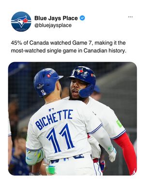 Image post by @bluejaysplace on Instagram