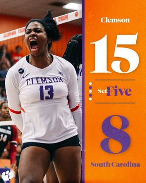 Image post by @ClemsonVB on Twitter