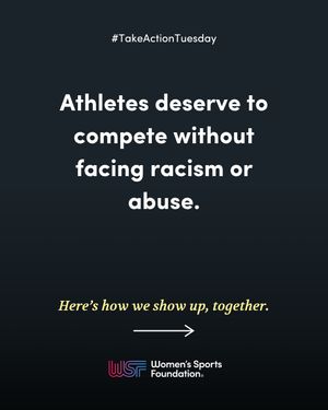 Image post by @womenssportsfoundation on Instagram