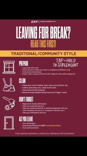 Video post by @EKUHousing on Facebook