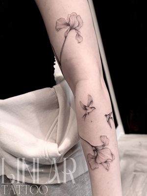 Image post by @christina.lineartattoo on Instagram