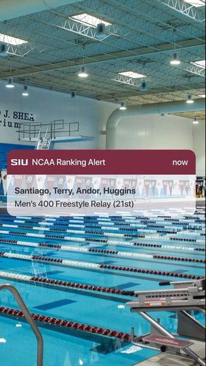 Video post by @SIUSwimDive on Facebook